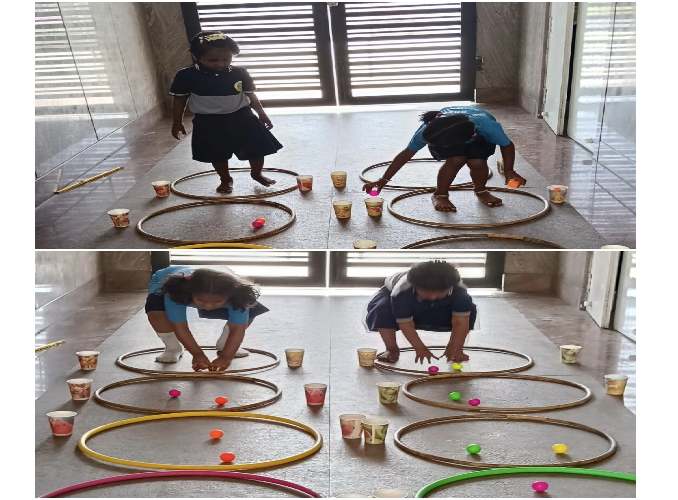 Hoop & Color Coordination Race activity